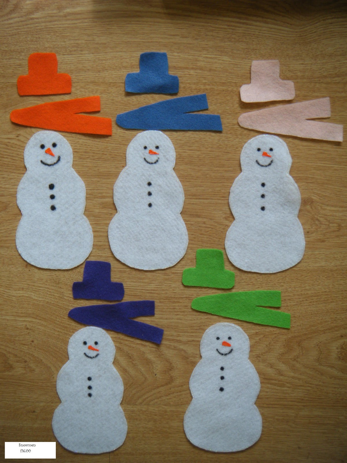 Felt Board Ideas Felt Board Winter Activities Matching Colors!