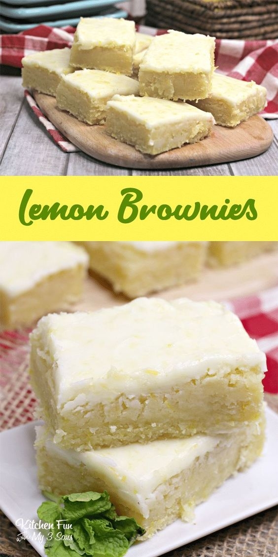 Lemon Brownies Just Easy Recipe