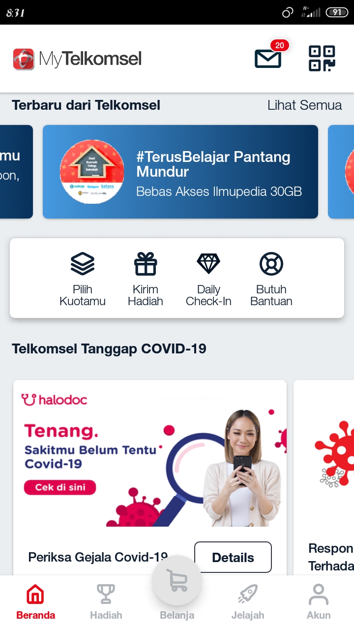 Cara Paket Internet Ilmupedia Telkomsel Gratis 30Gb Rp.0 Terus Belajar