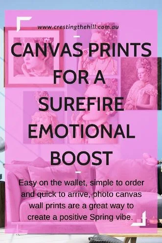 Easy on the wallet, simple to order and quick to arrive, photo canvas wall prints are a great way to create a positive Spring vibe.