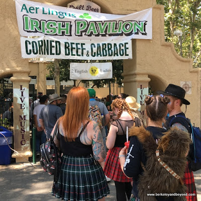 popular Irish Pavilion food area at the 2018 Scottish Highland Gathering & Games in Pleasanton, California