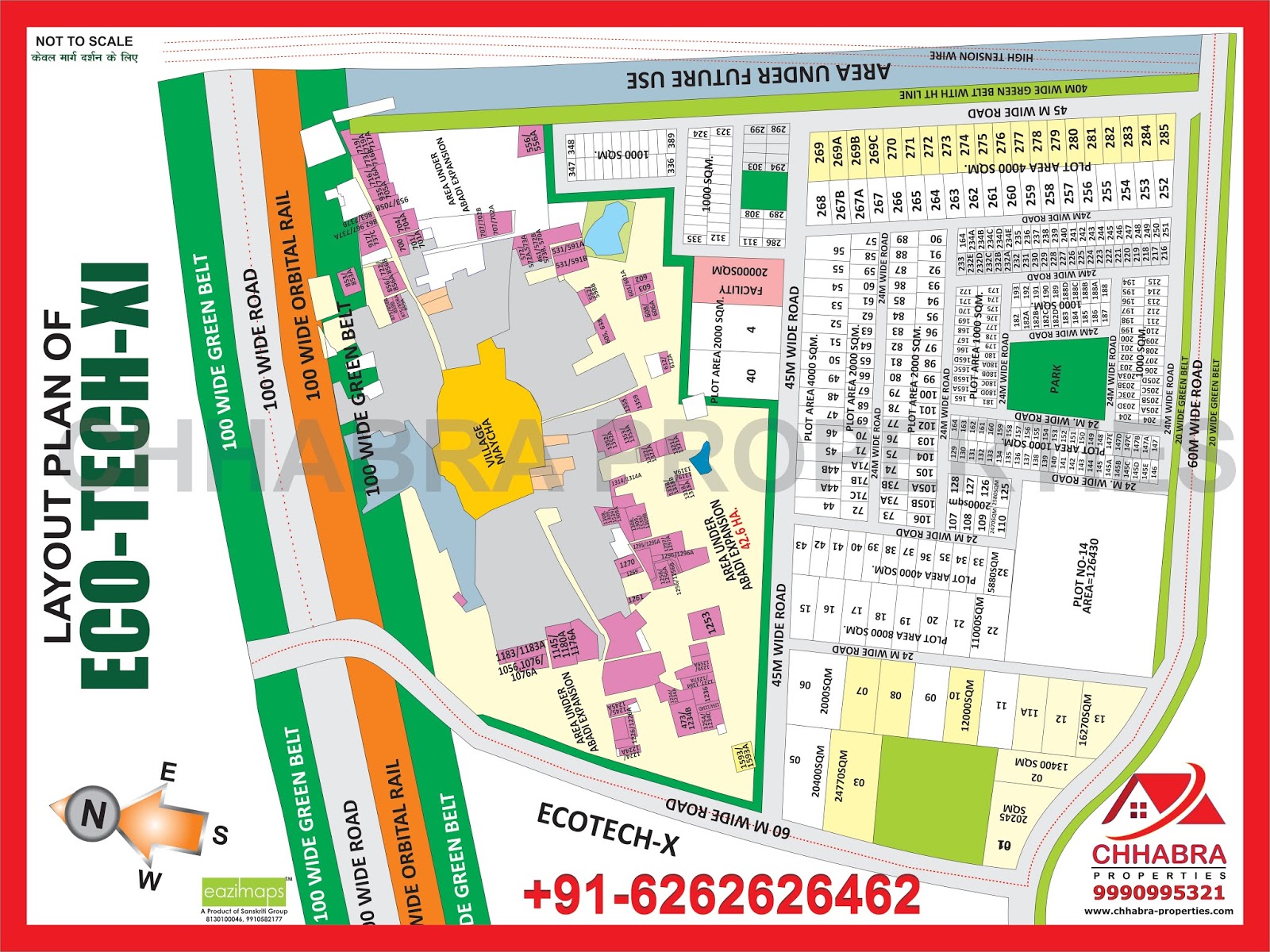 chhabra properties Alpha2 Greater Noida Map Layout Plan