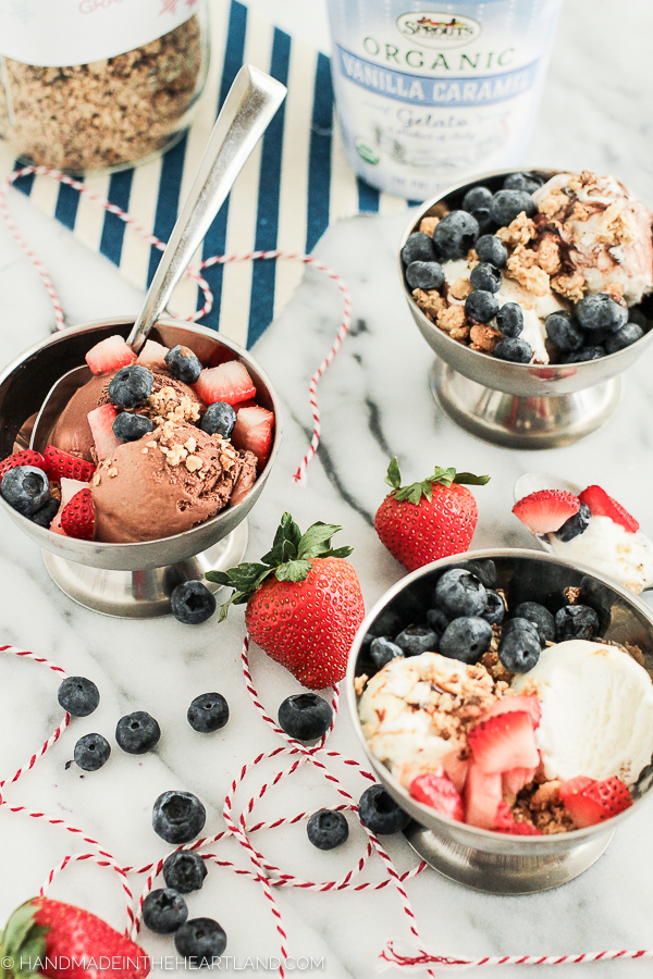 Ice Cream Fruit & Granola Parfait Recipe