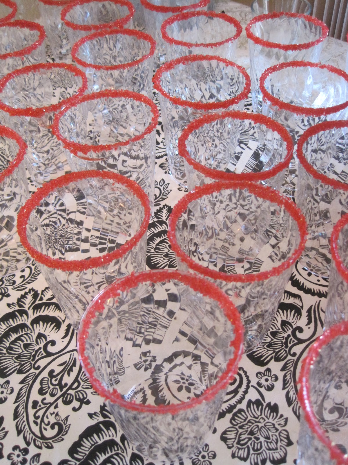 Mama Ann's Kitchen: Sugar Rimmed Glasses