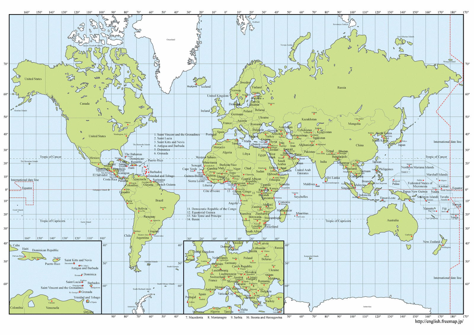 Latitud Y Longitud Coordenadas Geográficas