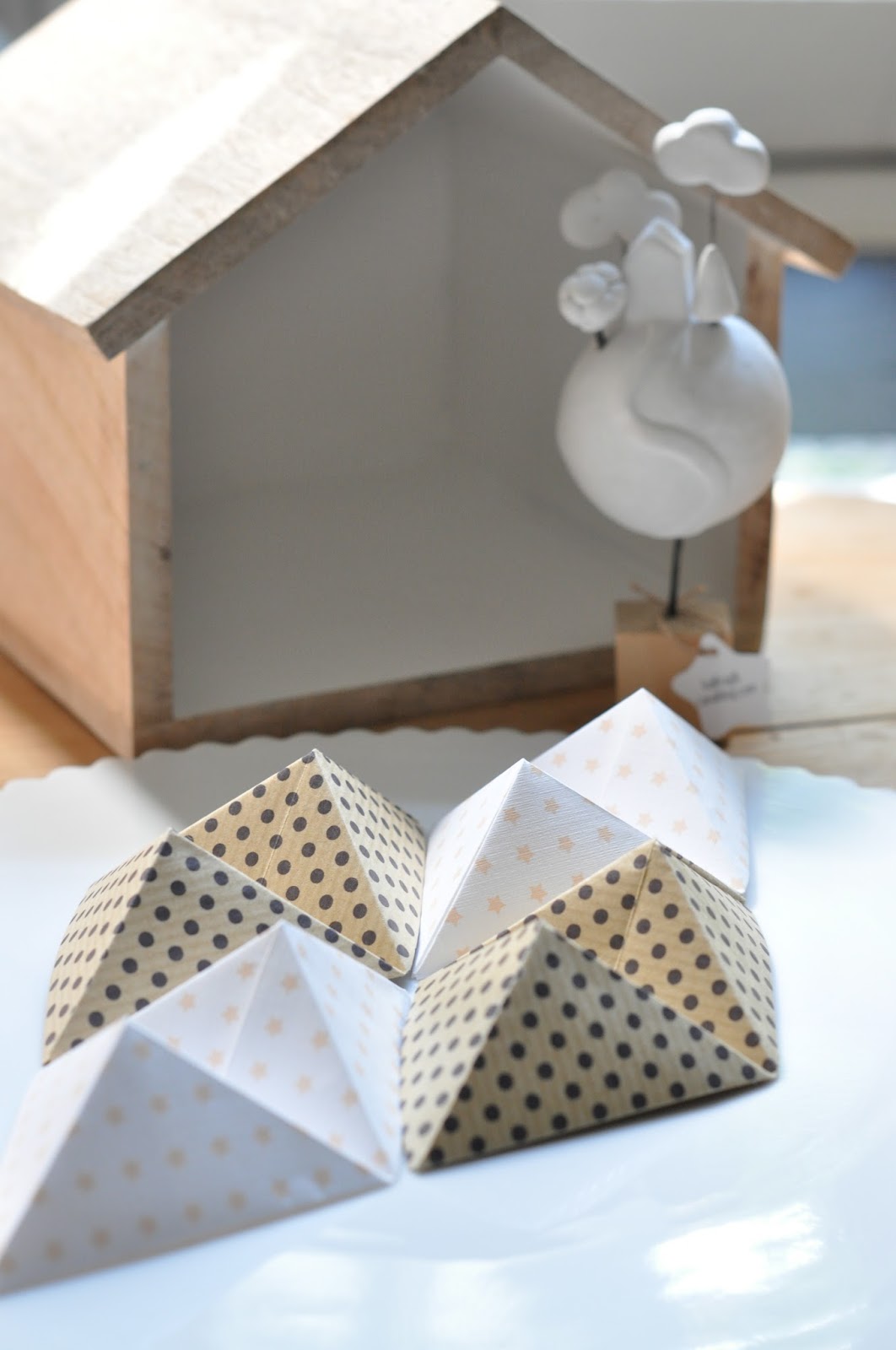 Support en bois - Origami