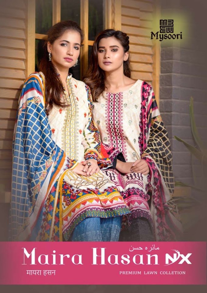 Mysoori Maira hasan NX Lawn Pakistani Suits
