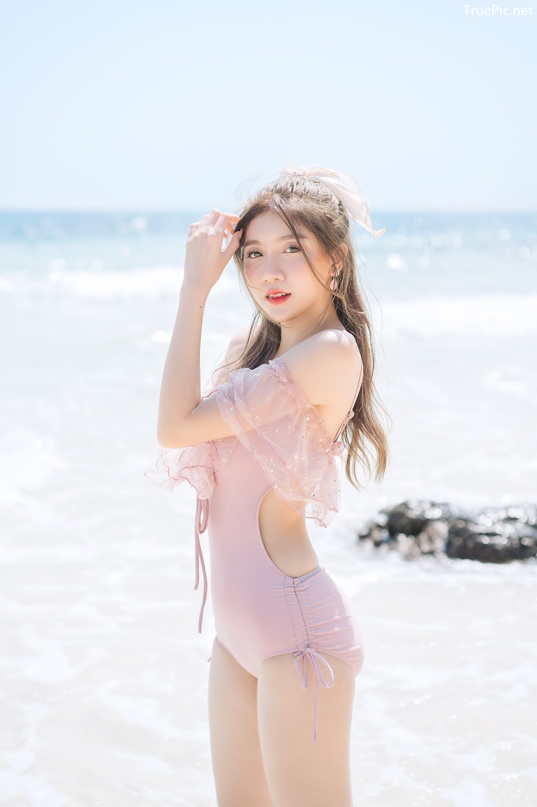 Image Thailand Model - Sasi Ngiunwan - Pink Monokini - TruePic.net - Picture-13