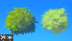 brush anime photoshop leaf leaves bushes trees painting deviantart mclelun