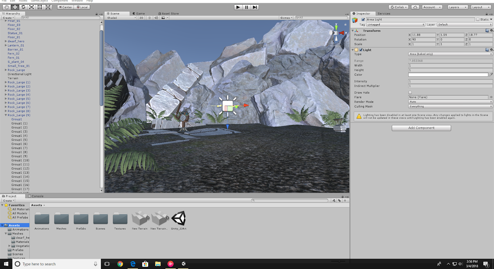Jadyn Hall Game Tech: Unity Tutorials: Understanding Lighting Types