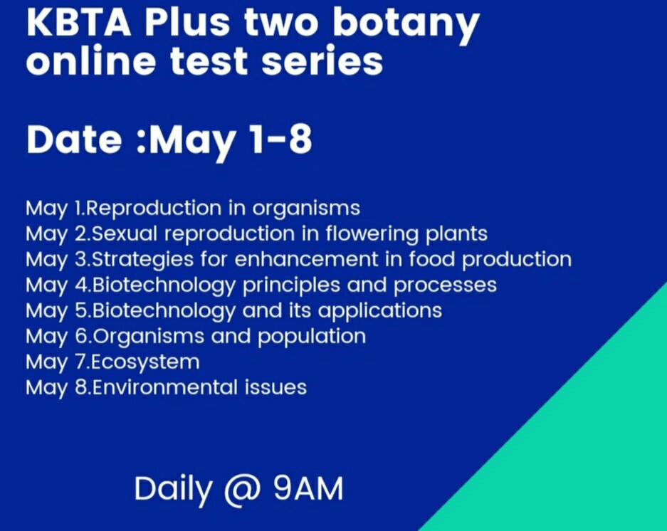 KBTA KBTA Botany Online Test 2020