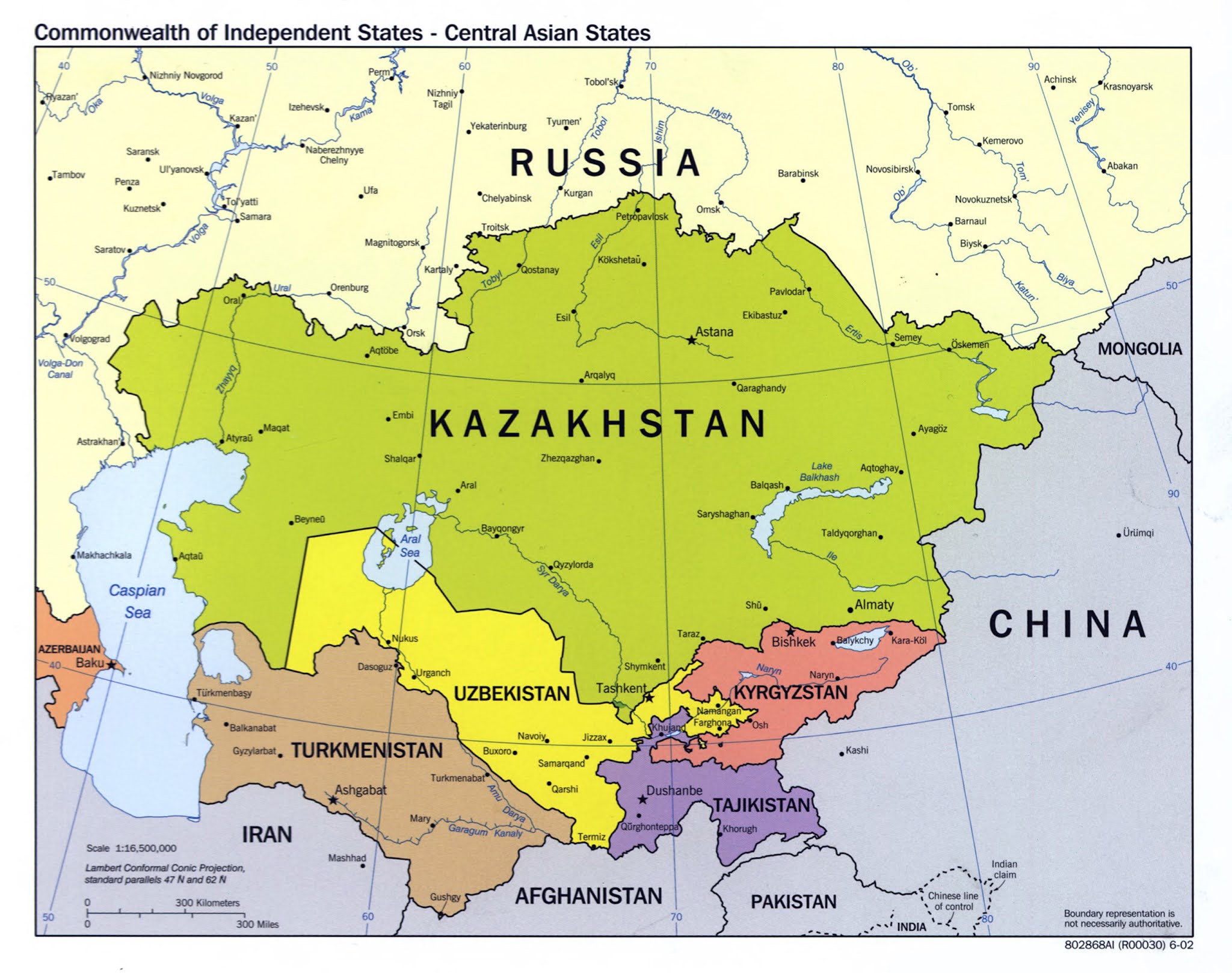 Political Map Of Central Asia Detailed Map Riset | The Best Porn Website