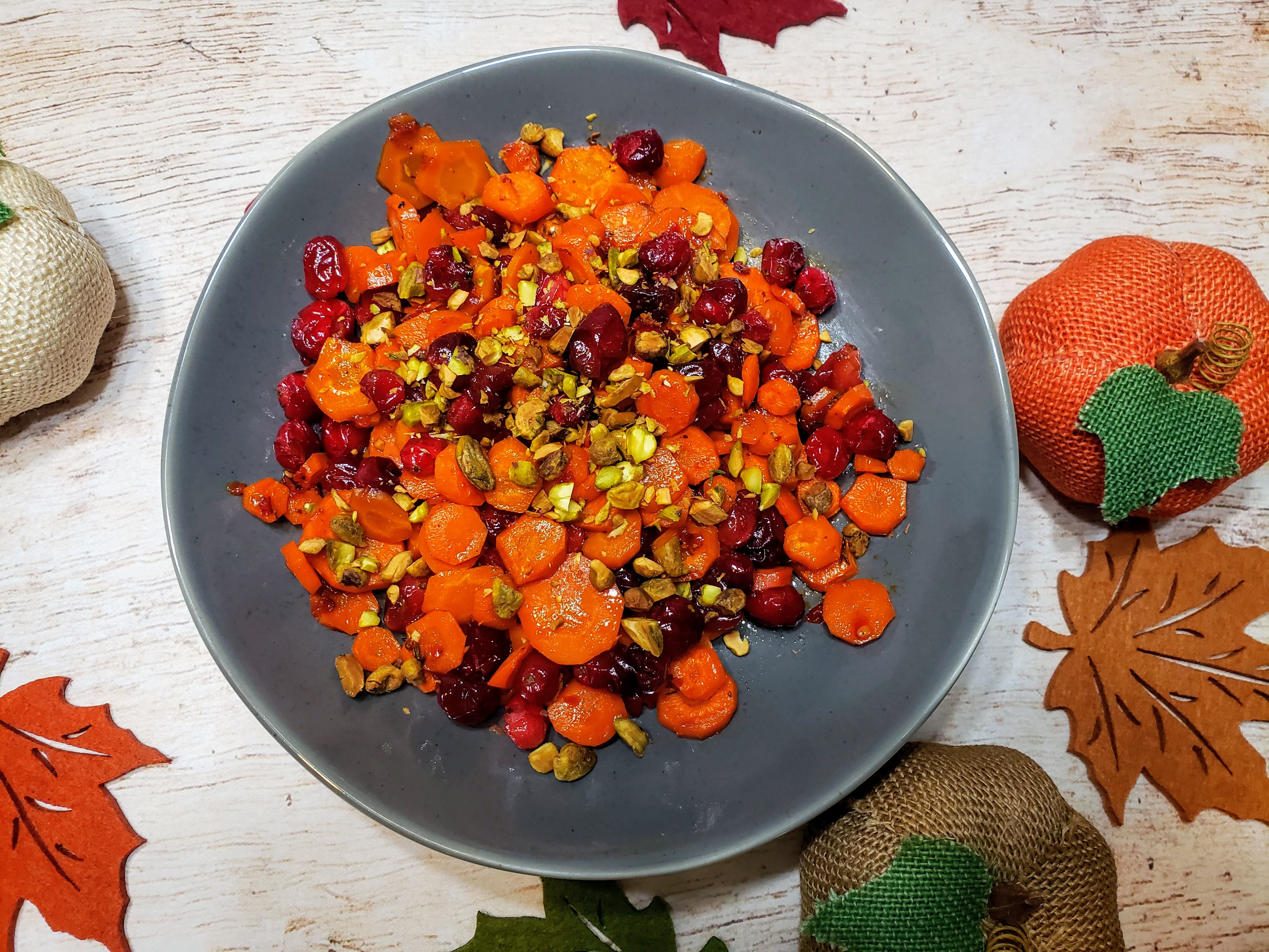 Maple Roasted Carrots with Cranberries