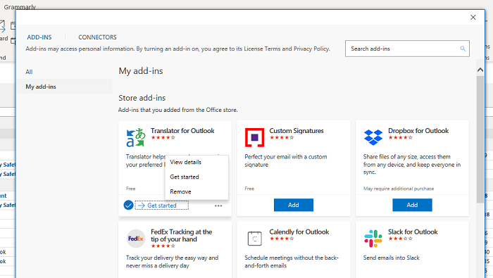 Microsoft Outlook 加载项