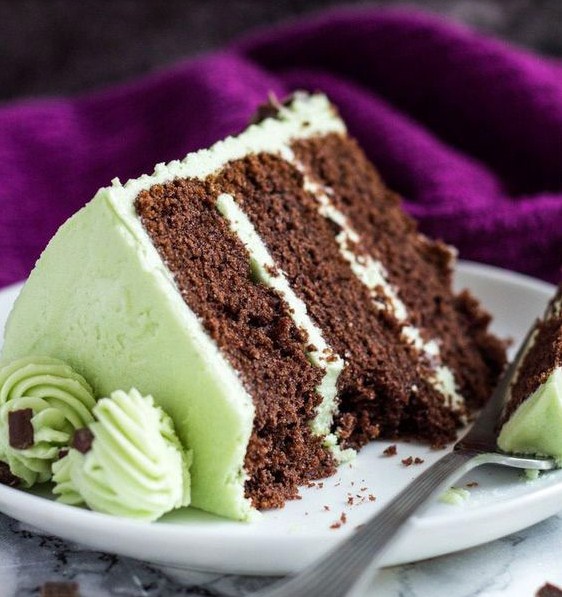Mint Chocolate Chip Layer Cake Mint Chocolate Chip Layer Cake