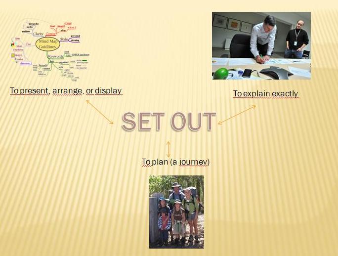 Phrasal Verbs Visual Learners Set out