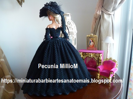 Vestido de Crochê Para Barbie Por Pecunia Milliom 