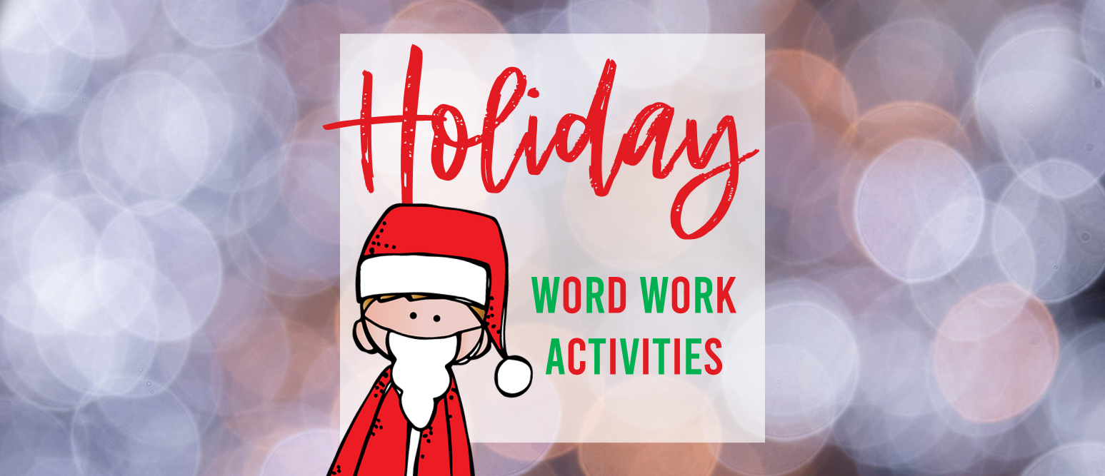 Christmas Holiday themed spelling word work activities for ANY words in Kindergarten First Grade Second Grade Third Grade