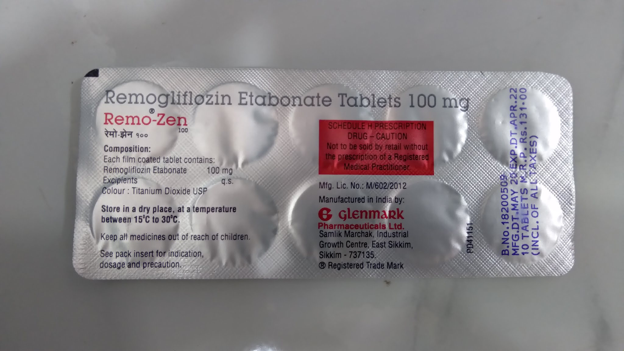 RemoZen 100 mg Tablet Uses Composition Dosage Side