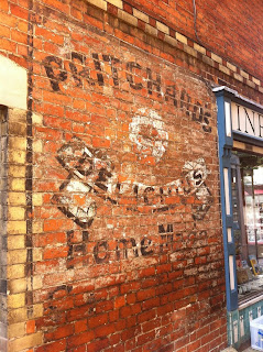 Ghost sign for Pritchard's, Stroud, Gloucestershire
