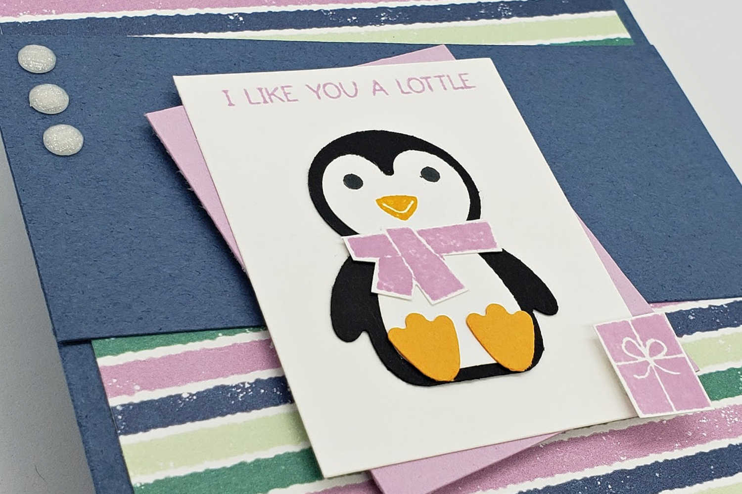Judith Patterson Stampin' Up! Penguin Place Birthday Card