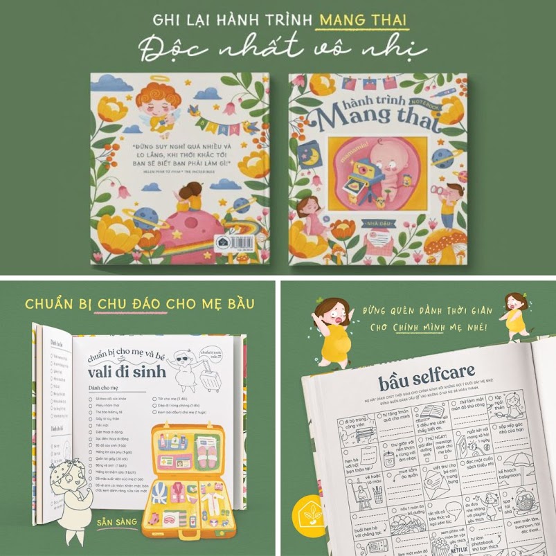 [A116] Trọn bộ sách tô màu cho Mẹ Bầu mang thai lần đầu