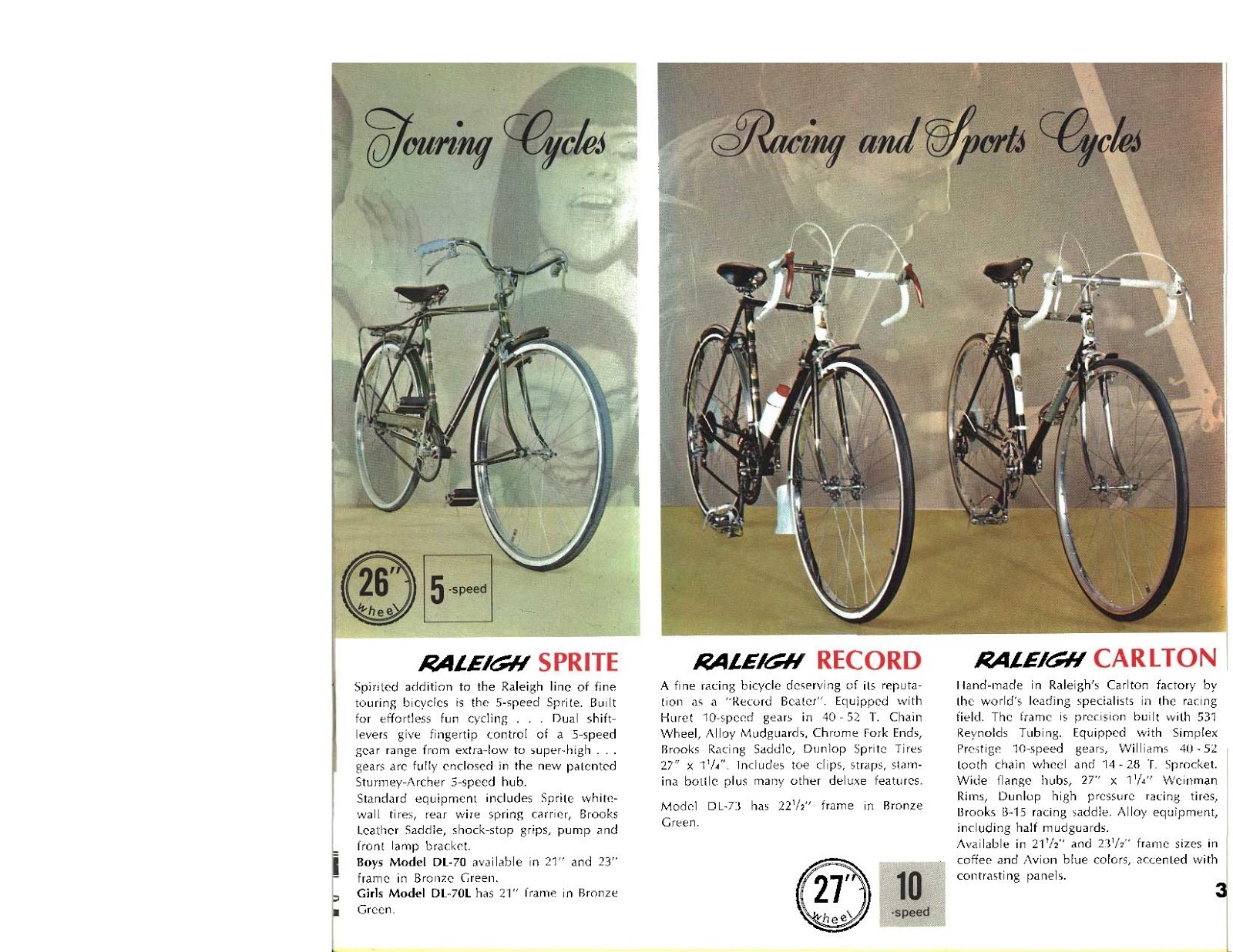 CATALOGUES RALEIGH RALEIGH 1967