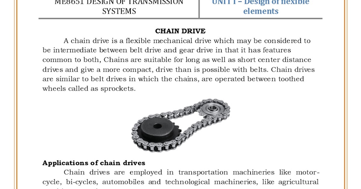 Design of Chain drive and Sprocket MechBix A Complete Mechanical