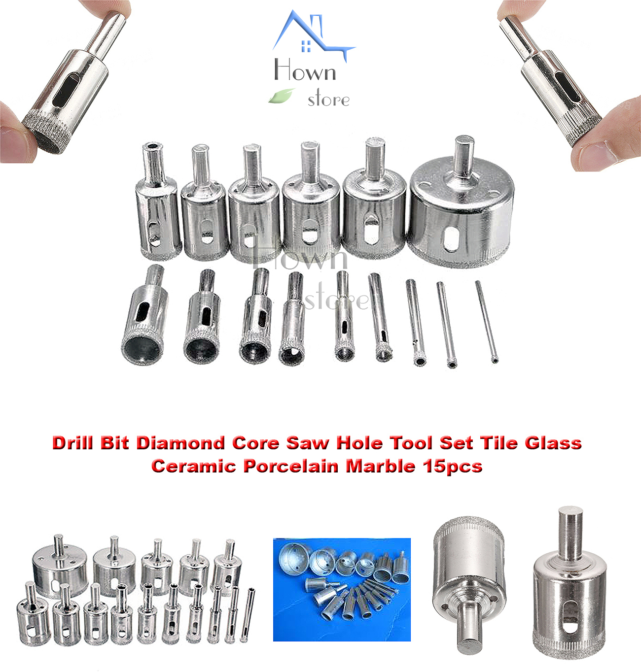 Diamond Drill Bit Core Dust Tip Hole Saw Hown - store | HOWN - STORE