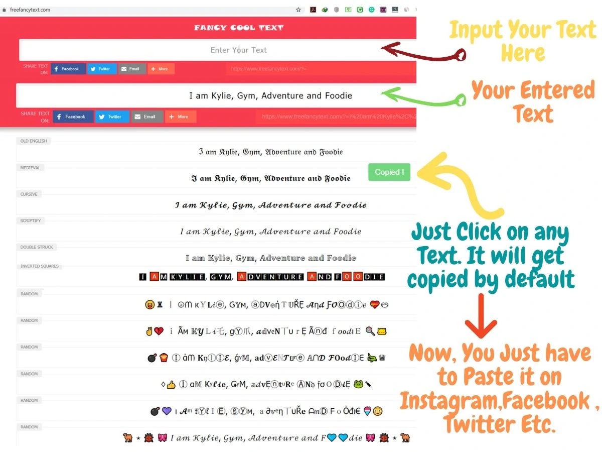 Fancy Text and Cool Symbol Font Generator Input Box Fancy Text and Cool Symbol Font Generator Input Box
