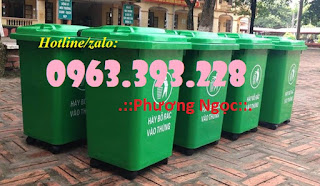 Thùng rác 60 Lít có 4 bánh xe, thùng rác nhựa HDPE, thùng rác 60L nắp kín Thung-rac-nhua-hdpe-60-lit_s1360