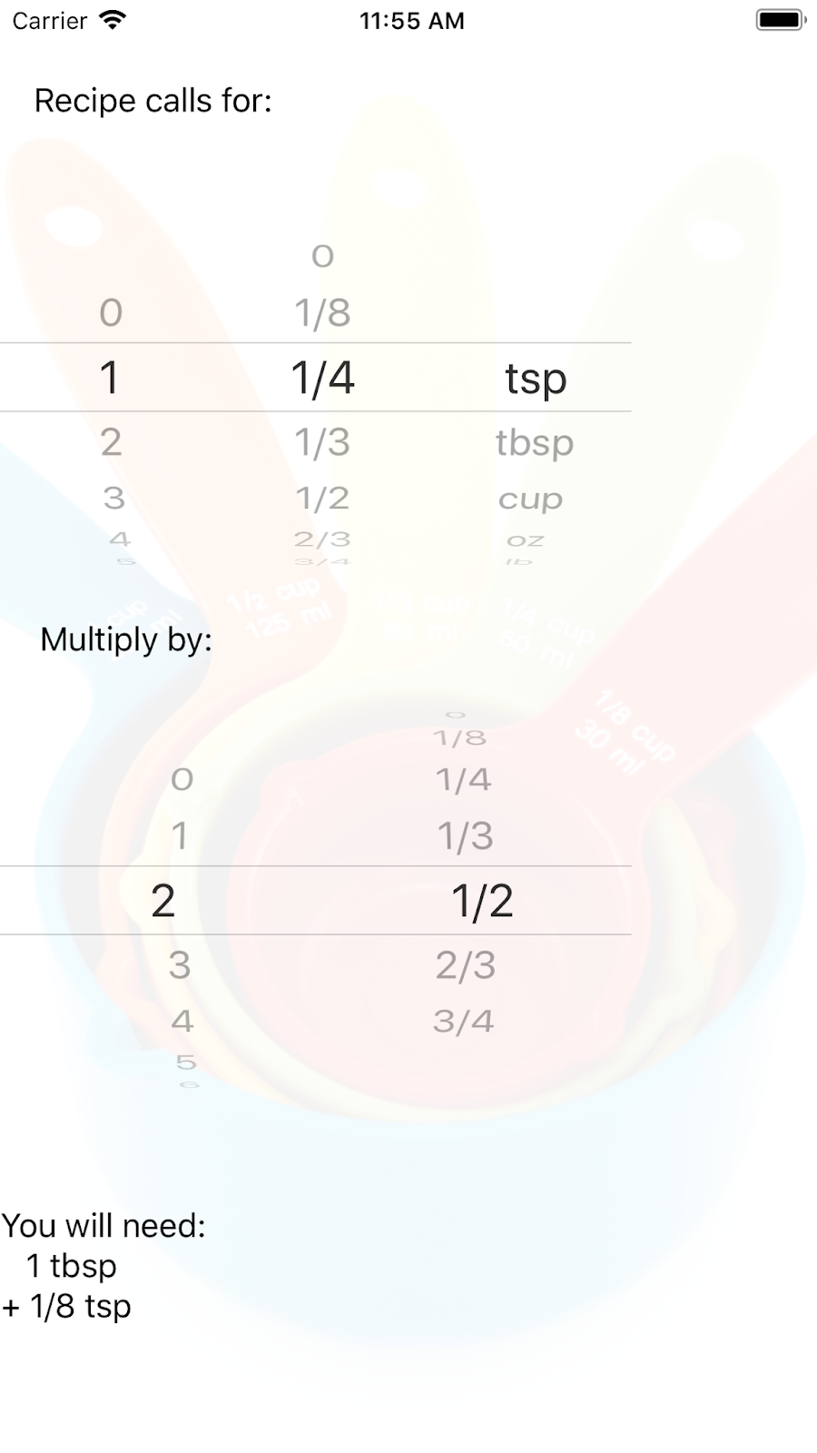 Recipe Multiplier available in iOS App Store