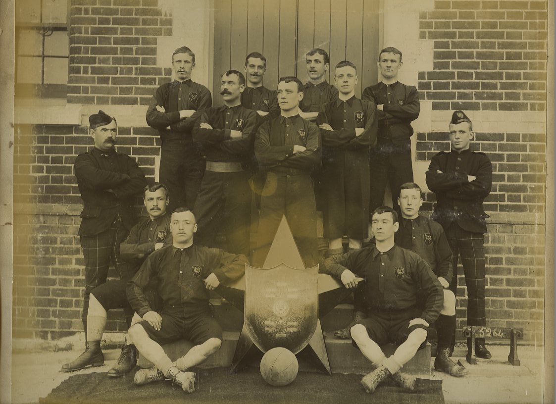 Old Scottish Football Cameronians Scottish Rifles Football Team 1891