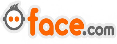 face.com, logotipo de face.com - caricatura de un niño despeinado - letras anaranjadas - logo Face.com - face.com logo