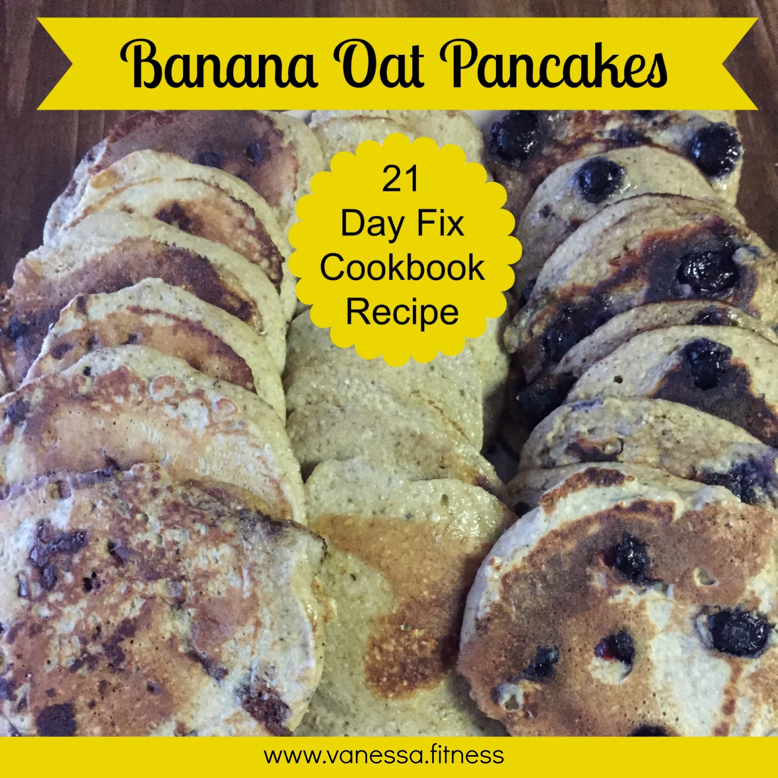 Banana Oat Pancakes FIXATE style Vanessa.Fit