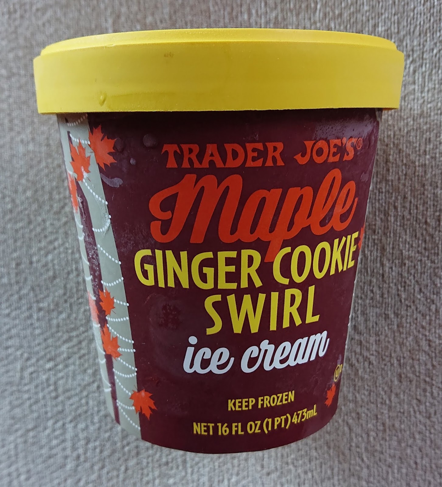 Exploring Trader Joe's Trader Joe's Maple Ginger Cookie Swirl Ice Cream
