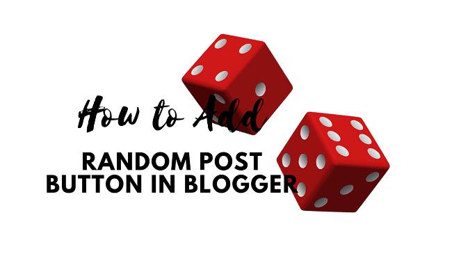 How to Add a Random Post Button in Blogger