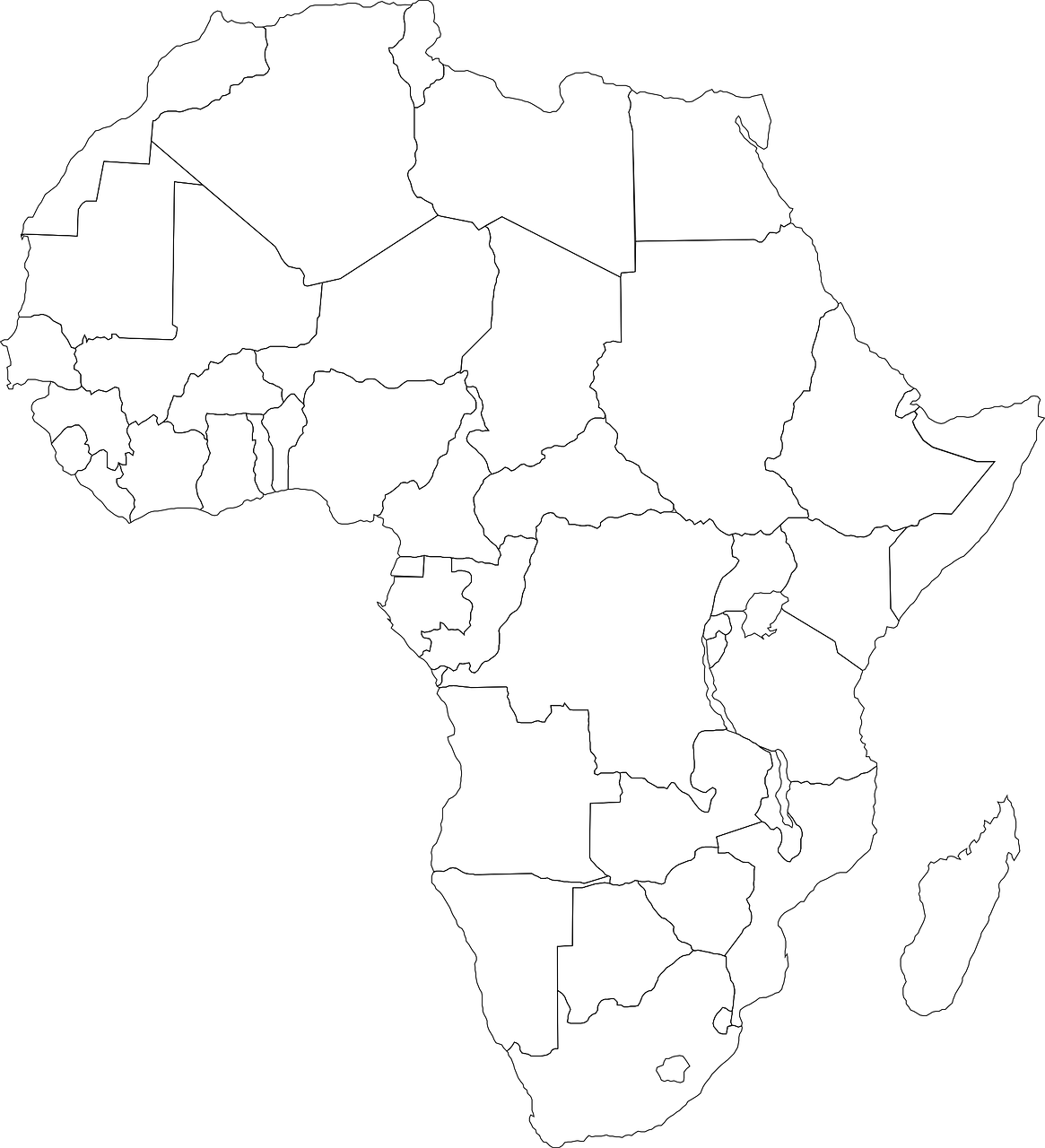 Mapa PolÍtico Interactivo De África 7258