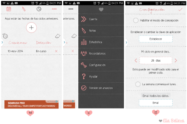 App ciclo menstrual