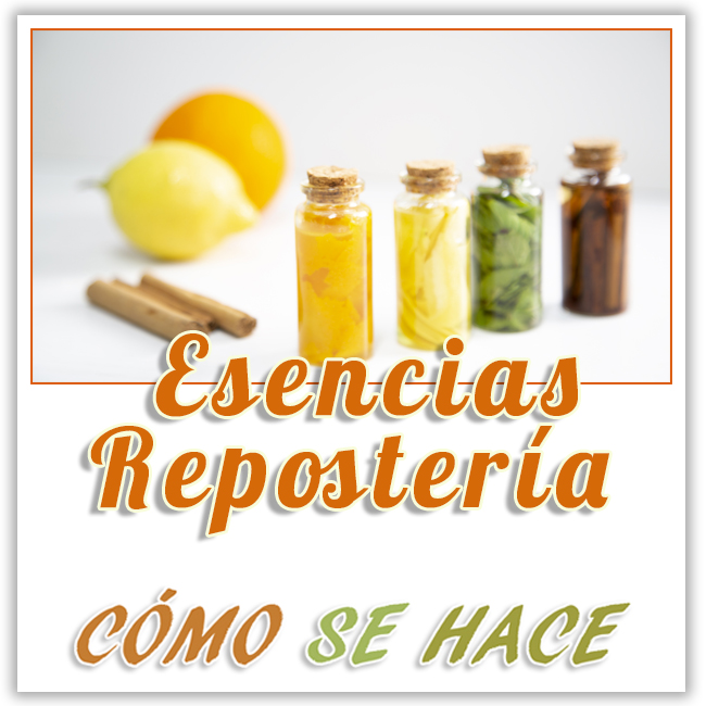 ESENCIAS CASERAS PARA POSTRES; VAINILLA, LIMÓN, CANELA, NARANJA