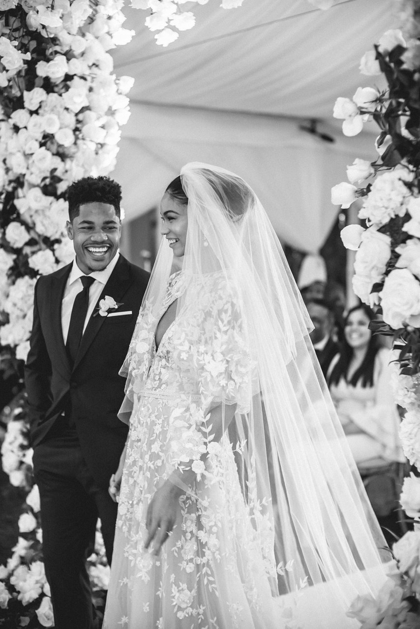 Wedding Inspiration: Victoria’s Secret Model Chanel Iman Selected Two Zuhair Murad Dresses for her March Wedding at the Beverly Hills Hotel