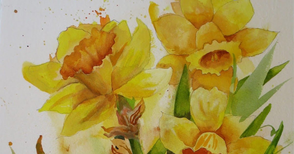 Nel's Everyday Painting: The End of the Daffodils - SOLD