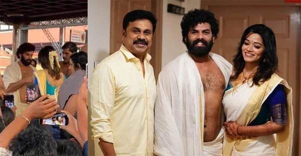 Malayalam actor Sunny Wayne enters marital bliss with Renjini at Guruvayoor temple, Guruvayoor Temple, News, Marriage, Religion, Actor, Cinema, Entertainment, Kerala