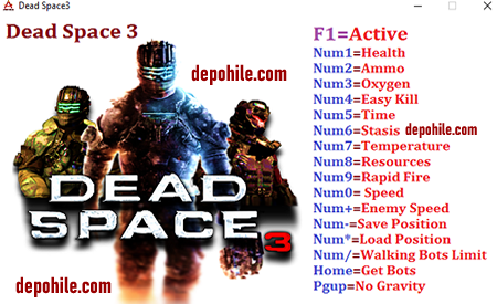 Dead Space 3 Trainer Hilesi İndir +16 Özellik - Herşey Var 2020