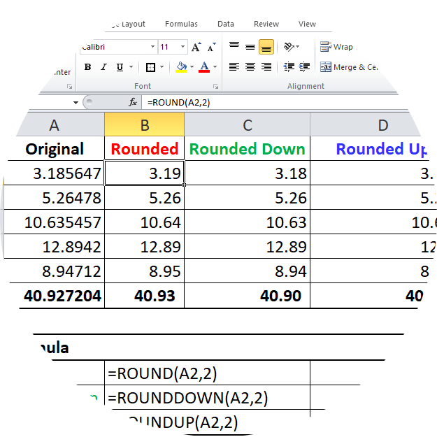 Marks PC Solution: Rounding Numbers in MS Excel