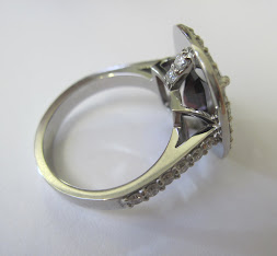 Natural Spinel and Diamond Cocktail Ring