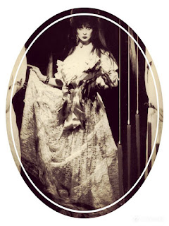 Elvira wearing vintage dress Elvira wearing vintage dress