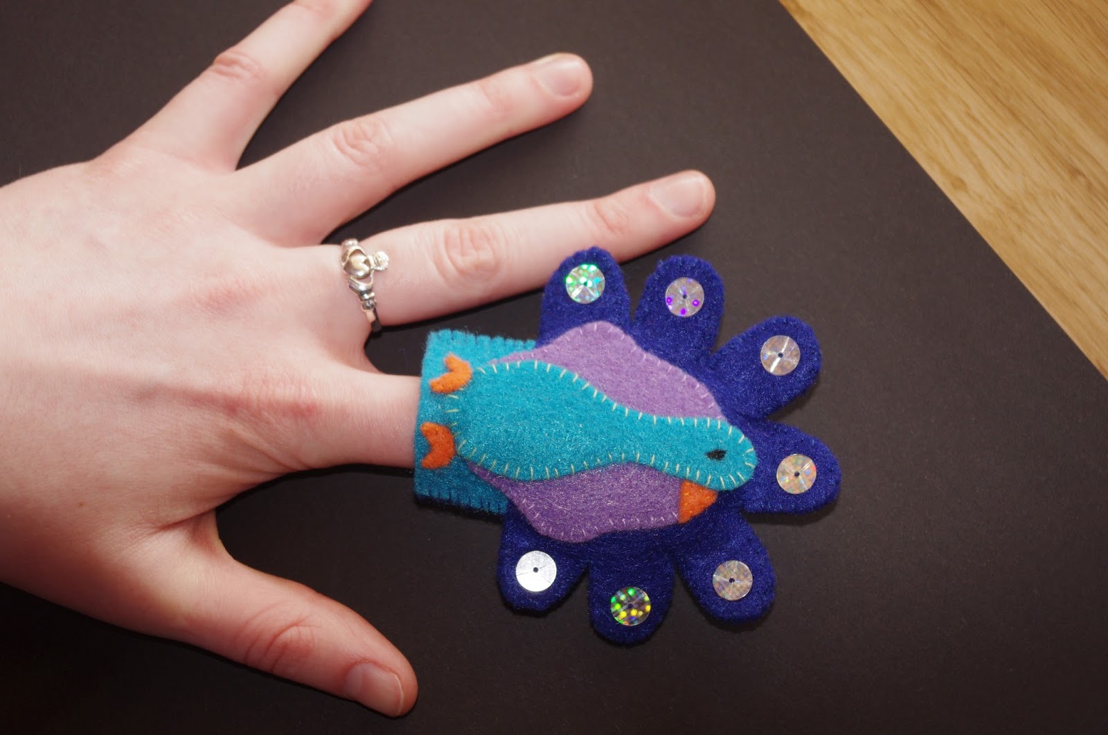 Aishlín's Gallery Peacock puppet!