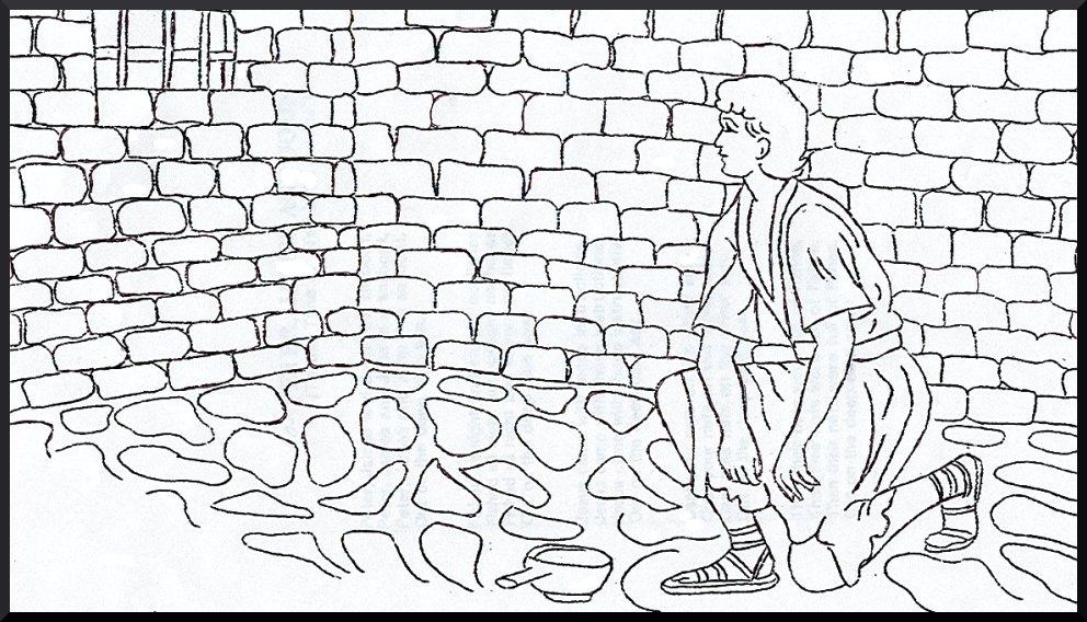Joseph In Jail Coloring Page ~ Coloring Pages
