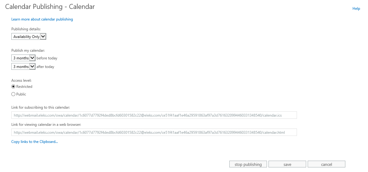 Angry Admin How To Publish Outlook Calendar As Internet Calendar